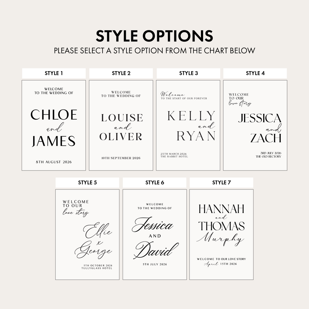 Wedding Welcome Sign