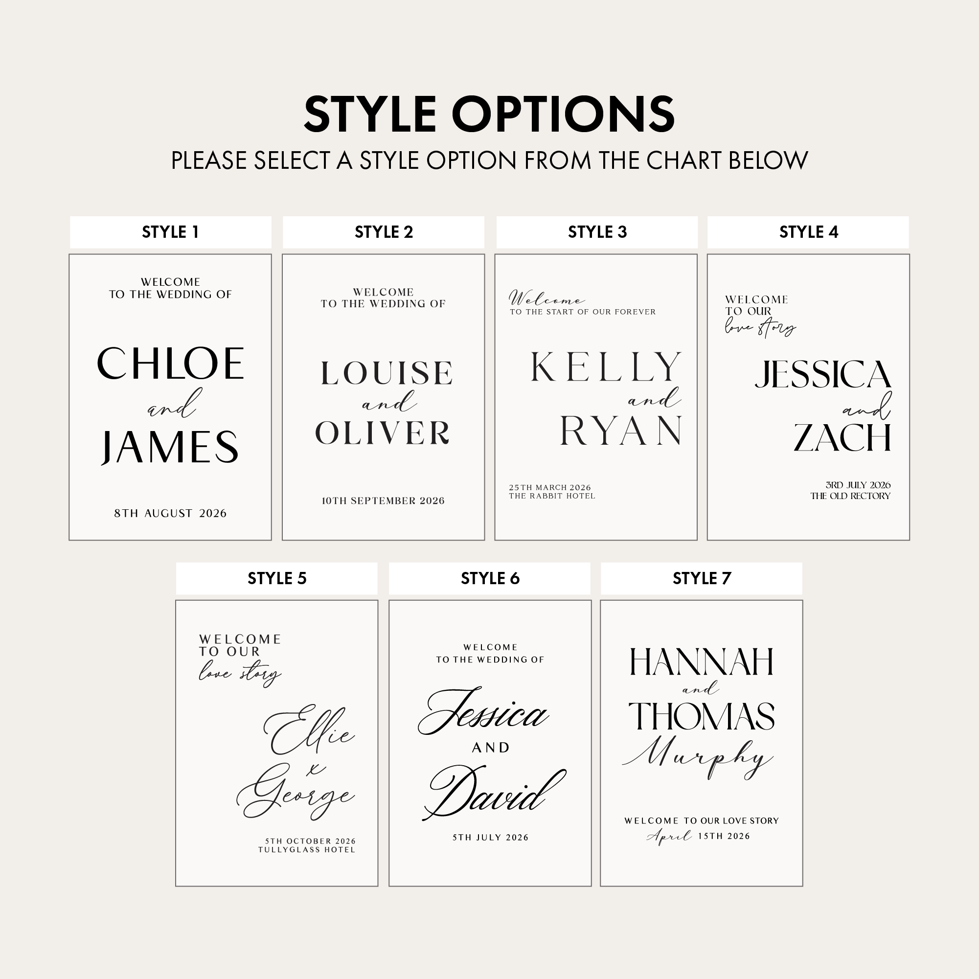 Wedding Welcome Sign