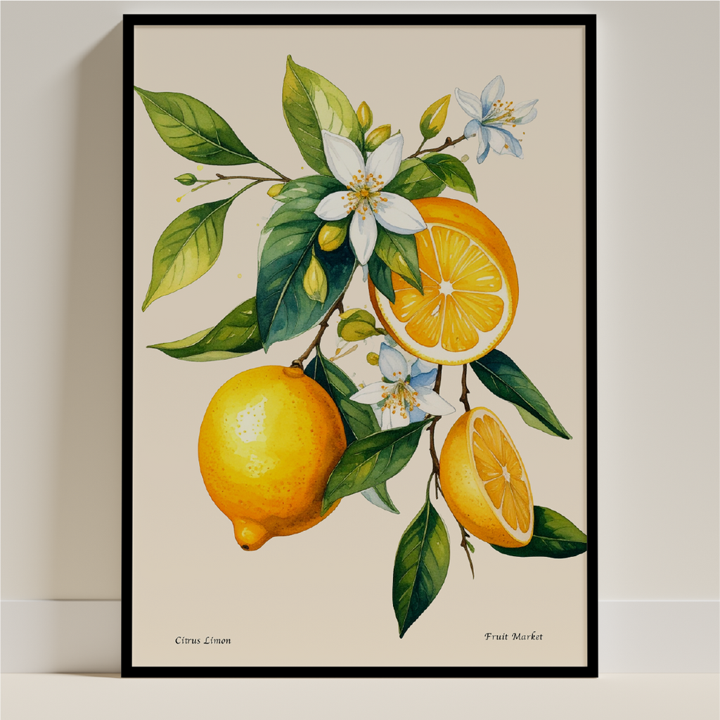 Citrus Limon - Fruit Market Print