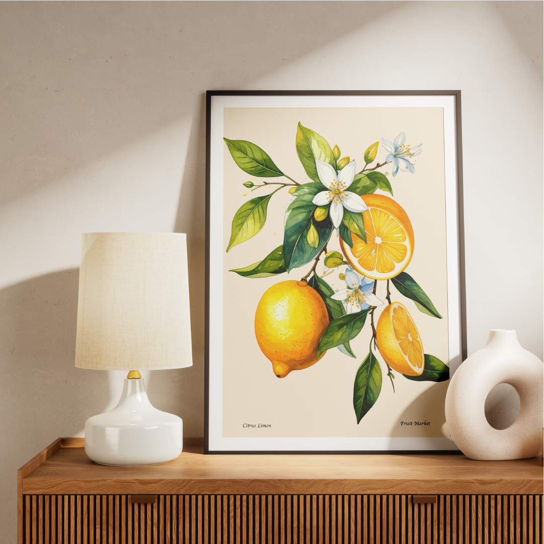 Citrus Limon - Fruit Market Print