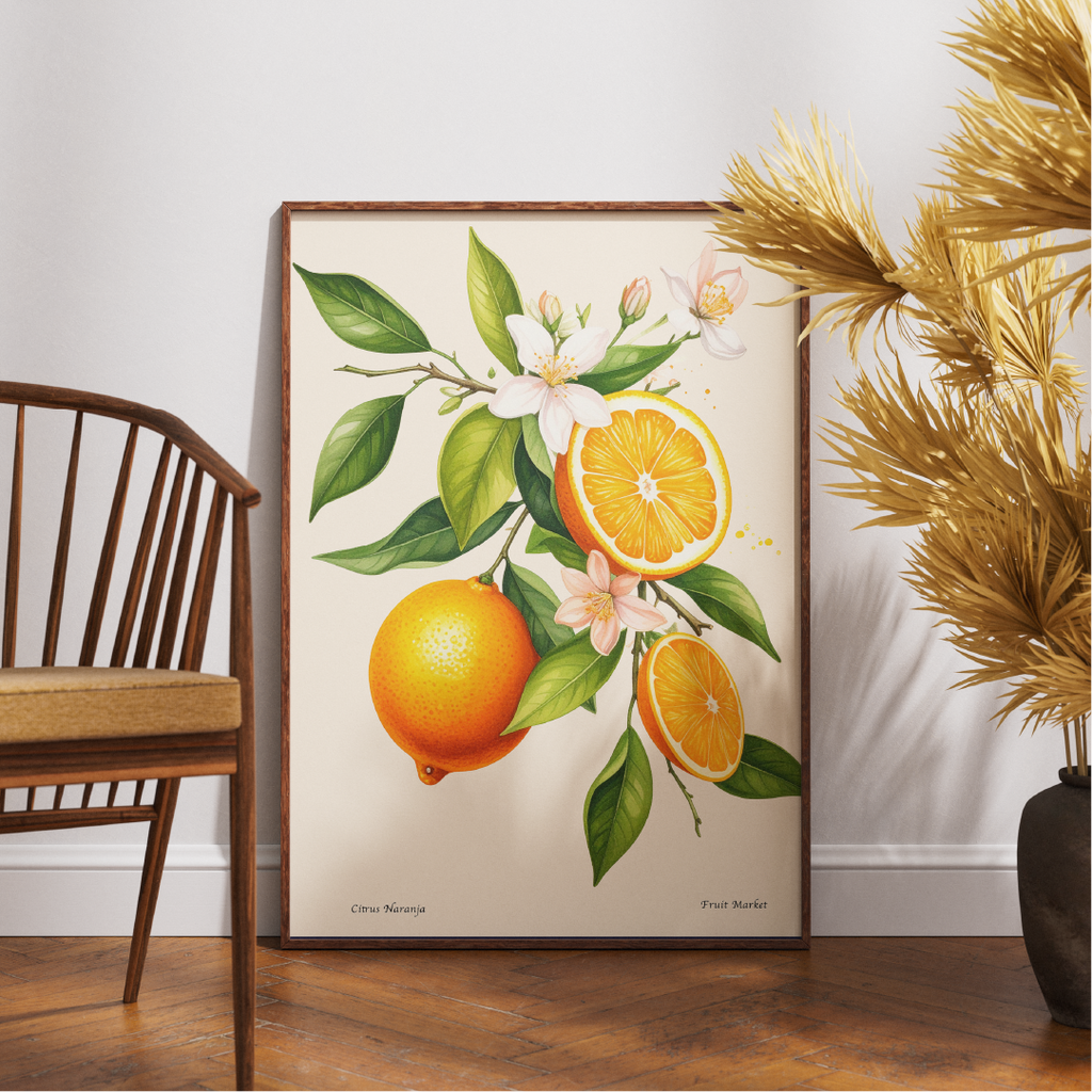 Citrus Naranja - Fruit Market Print