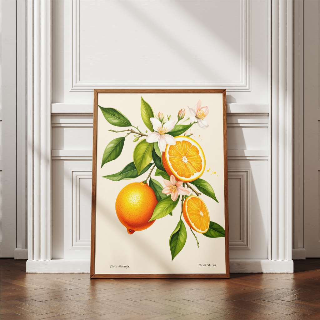 Citrus Naranja - Fruit Market Print