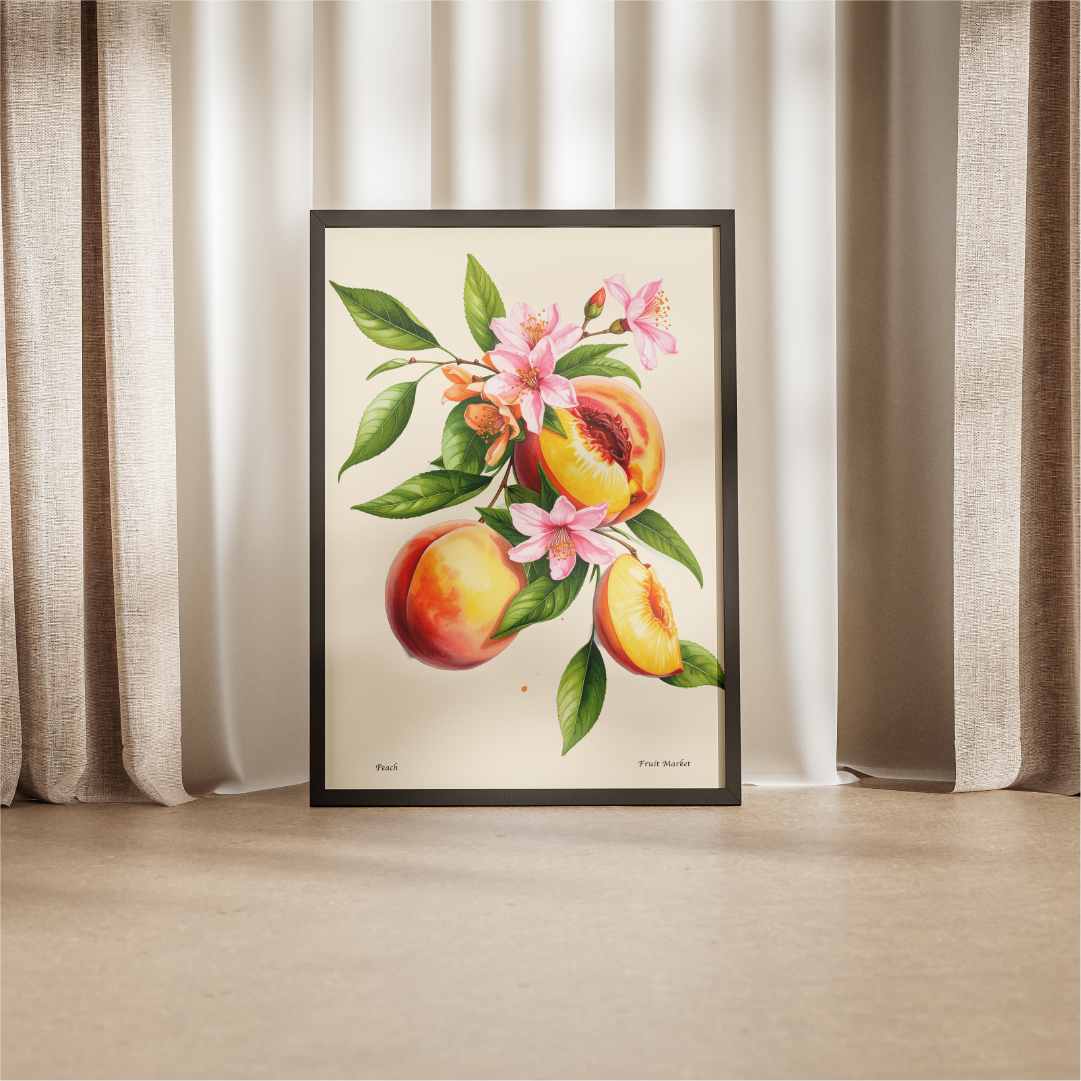 Peach - Fruit Market Print