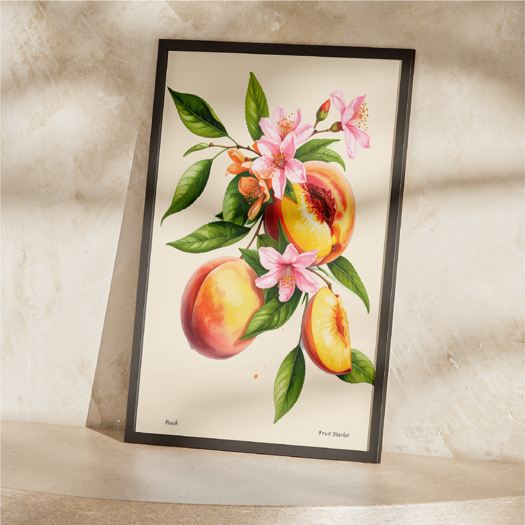 Peach - Fruit Market Print