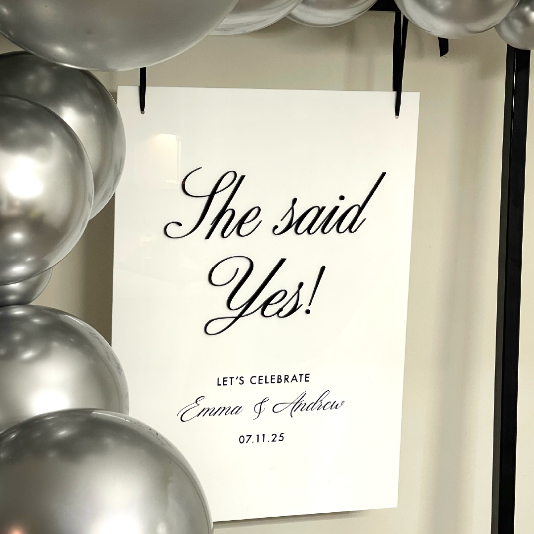 Engagement Welcome Sign