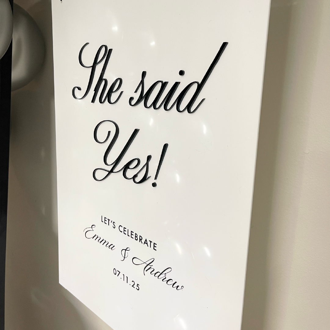 Engagement Welcome Sign